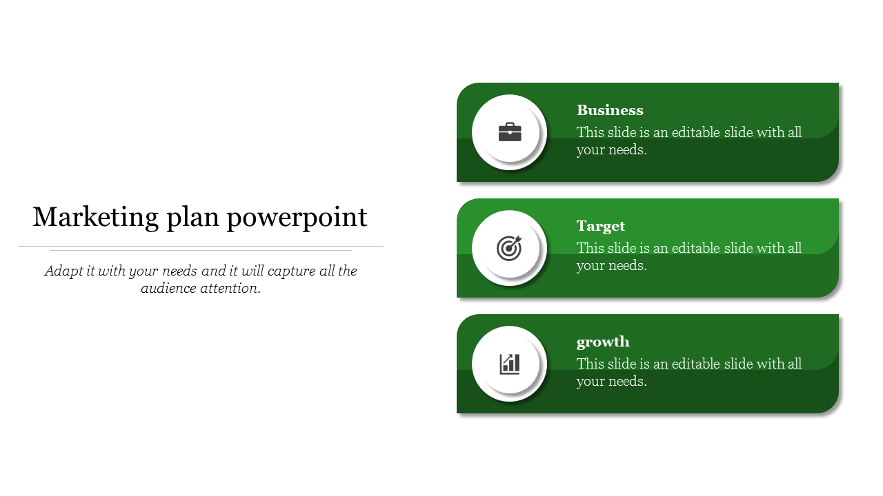 Free - Best Marketing Plan PowerPoint For Presentation Slide